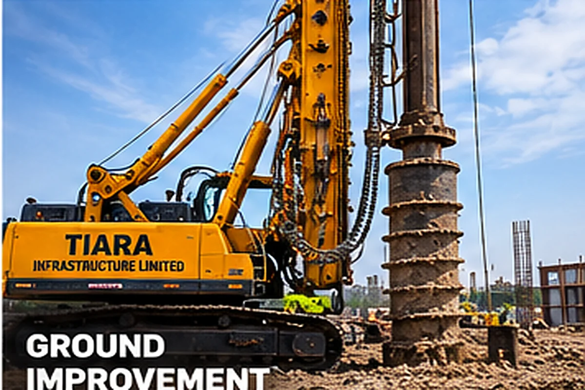 Illustration of ground improvement work in Gujarat