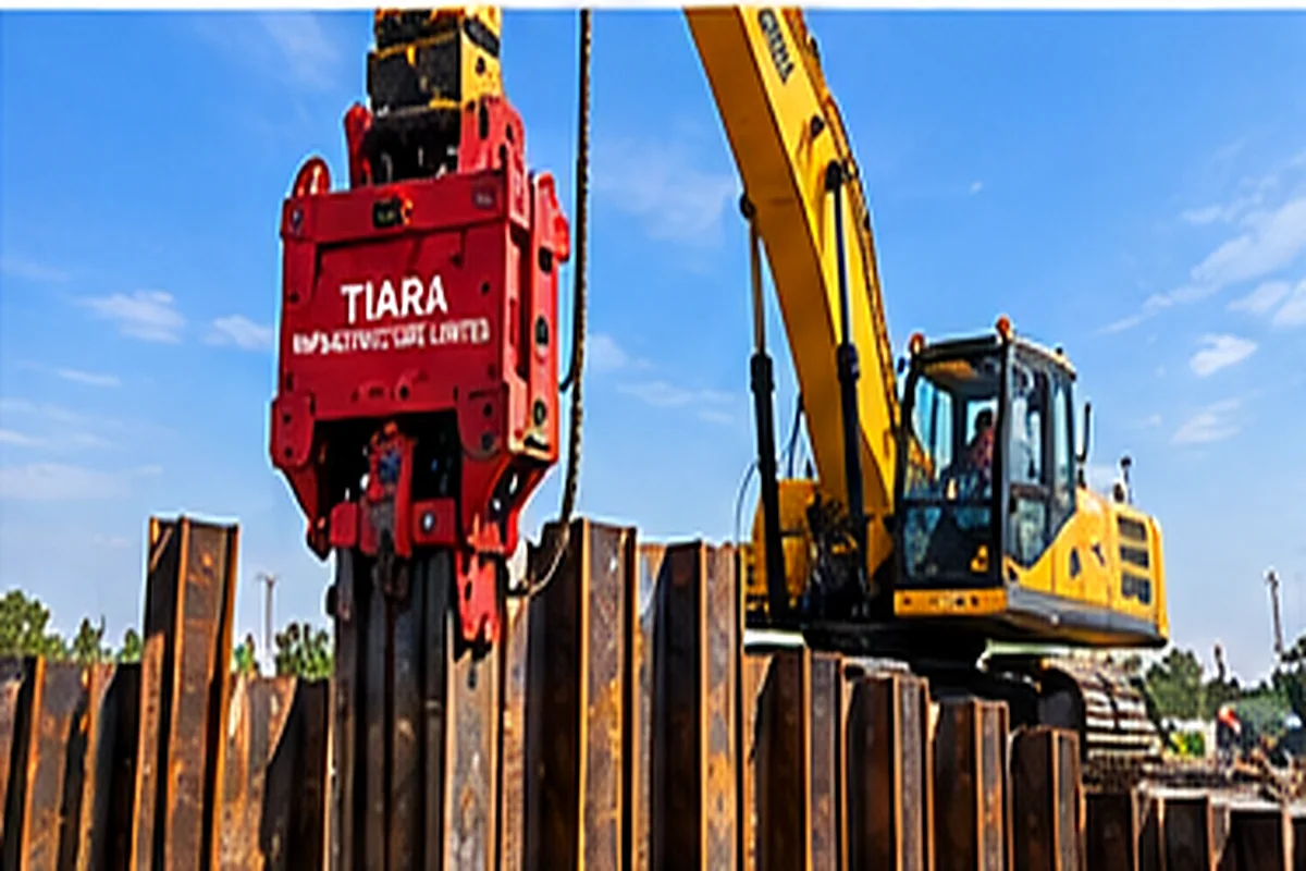 Hydraulic Vibro Hammer available for rental in Gujarat
